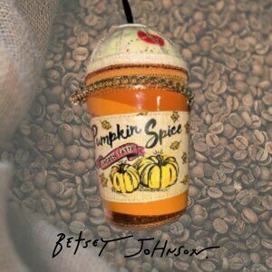 VERY RARE EUC Betsey Johnson Pumpkin Spice Crossbody Bag